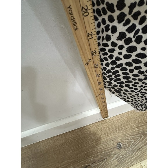 Re/Done Jeans Womens 27 Rise Ankle Crop Denim animal Print , White/black Color - Picture 6 of 11